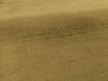 平和屋着物●上質な紬 色無地 飴色 正絹 逸品 AAAY9857ck
