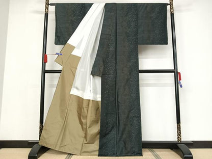 平和屋着物●本場大島紬 蔦草文 正絹 逸品 AAAY9883np
