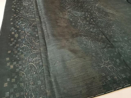 平和屋着物●本場大島紬 蔦草文 正絹 逸品 AAAY9883np