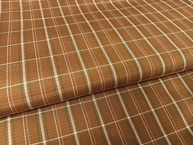 平和屋着物●上質な紬　格子　健勝苑扱い　正絹　逸品　AAAY9896np