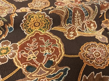 平和屋着物●上質な小紋 更紗花文 正絹 逸品 AAAY9897np
