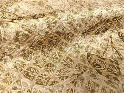 平和屋着物●上質な小紋 更紗花文 正絹 逸品 未使用 AAAY9899np