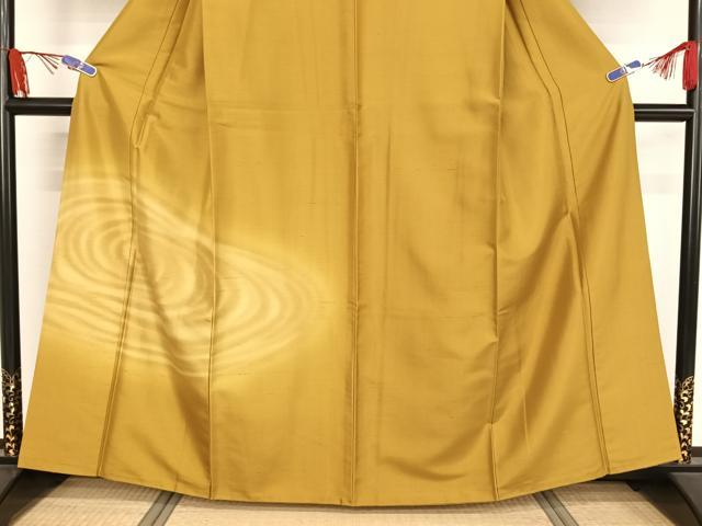 平和屋着物●訪問着　紬地　流水文　正絹　逸品　AAAY9911np