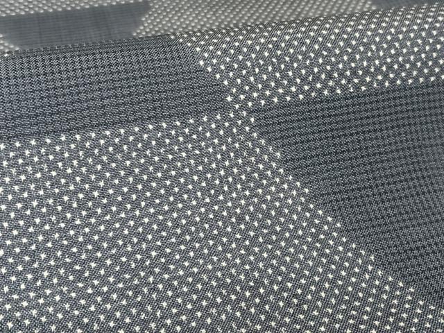 平和屋着物●本場大島紬 一元絣 幾何学文様 正絹 逸品 未使用 AAAY9913np