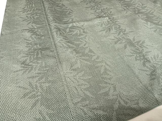 平和屋着物●お召 枝葉文 正絹 逸品 AAAY9914np