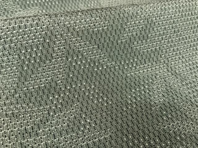 平和屋着物●お召 枝葉文 正絹 逸品 AAAY9914np