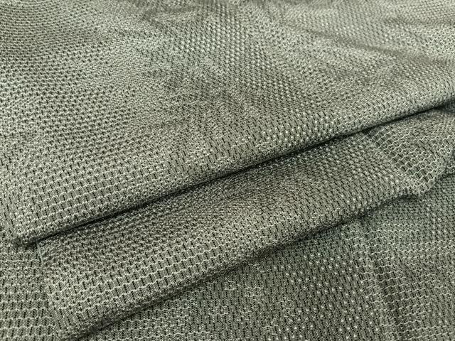 平和屋着物●お召 枝葉文 正絹 逸品 AAAY9914np
