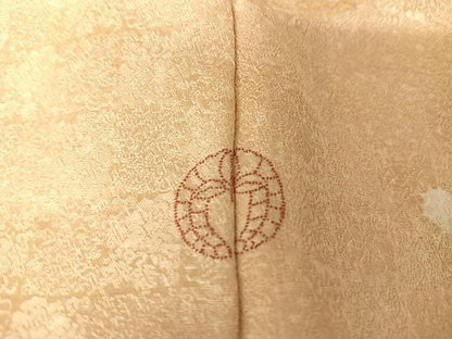 平和屋着物●訪問着　絞り　霞草花文　暈し染め　金彩　正絹　逸品　AAAY9935np