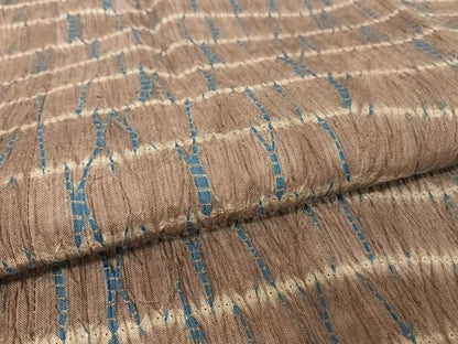 平和屋着物∞道行コート 紬地 竜巻絞り ロング丈 正絹 逸品 AAAY9944np