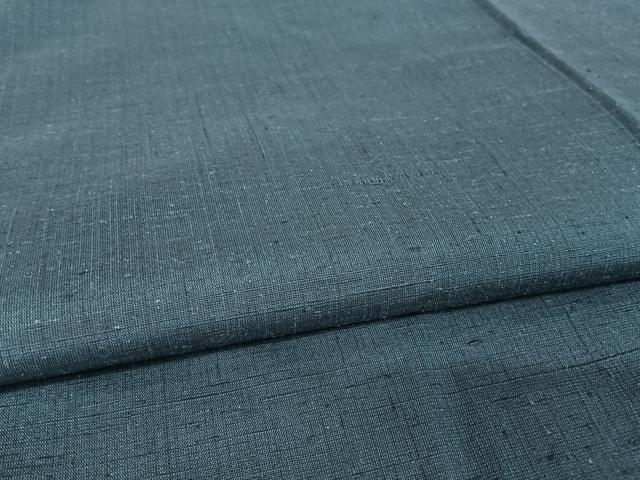 平和屋着物●男性 紬 アンサンブル 色無地 留紺色 正絹 逸品 未使用 AAAY9950np
