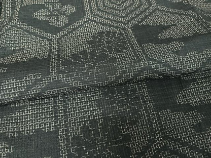 平和屋着物●結城紬 80亀甲 亀甲花文 正絹 逸品 AAAY9953np
