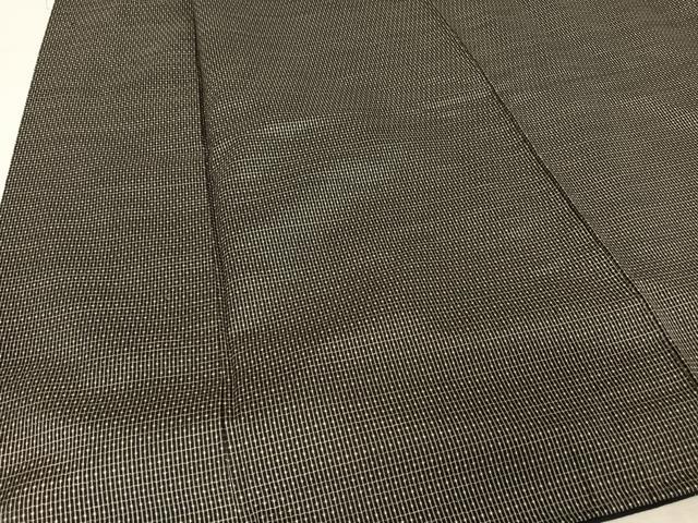 平和屋着物●男性　本場大島紬　アンサンブル　格子　正絹　逸品　AAAY9959np