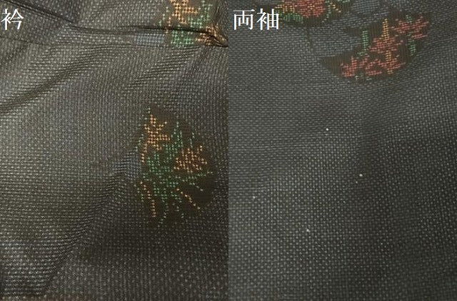 平和屋着物●本場大島紬 一元絣 扇花文 正絹 逸品 AAAY9962np