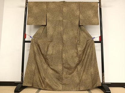 平和屋着物●本場染大島紬　たたき染め　正絹　逸品　AAAY9975np