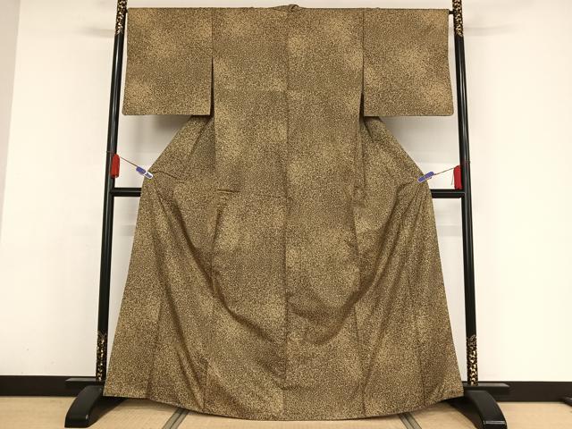 平和屋着物●本場染大島紬　たたき染め　正絹　逸品　AAAY9975np