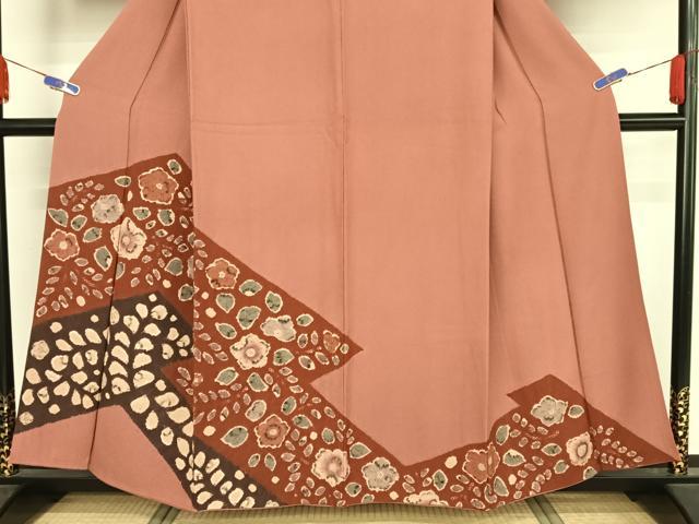 平和屋着物●訪問着　絞り　辻が花　正絹　逸品　AAAY9980np