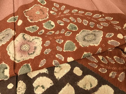 平和屋着物●訪問着　絞り　辻が花　正絹　逸品　AAAY9980np