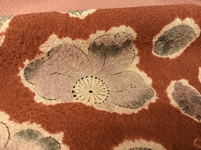 平和屋着物●訪問着　絞り　辻が花　正絹　逸品　AAAY9980np
