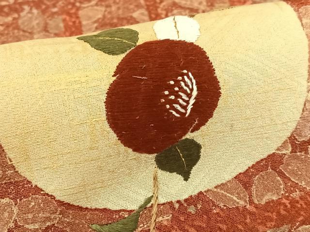 平和屋着物●訪問着 刺繍 枝花文 椿 暈し染め 金彩 正絹 逸品 AAAZ0025zg