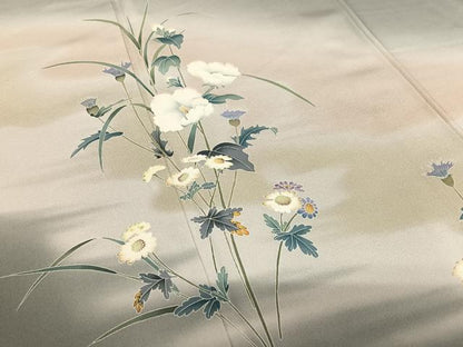 平和屋着物●豪華色留袖　友禅　作家物　草花文　暈し染め　正絹　逸品　AAAZ0031zg
