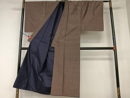 平和屋着物●男性 紬 亀甲絣 正絹 逸品 AAAZ0056zg