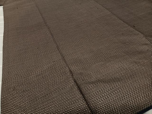 平和屋着物●男性 紬 亀甲絣 正絹 逸品 AAAZ0056zg