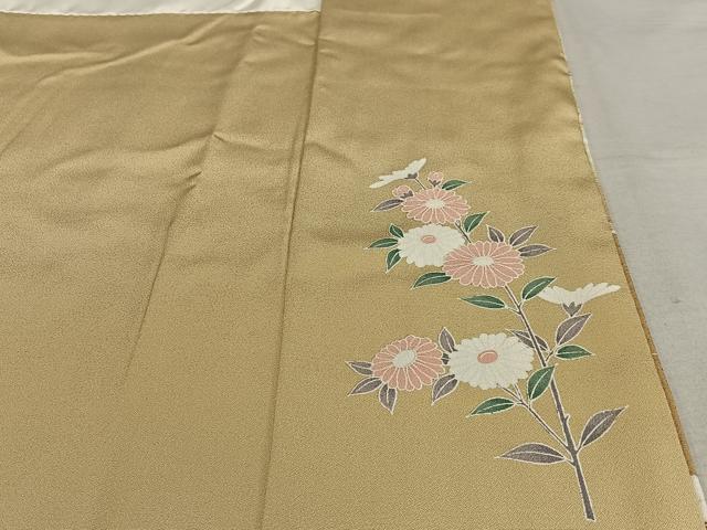 平和屋着物●訪問着　草花文　暈し染め　金彩　正絹　逸品　AAAZ0058zg