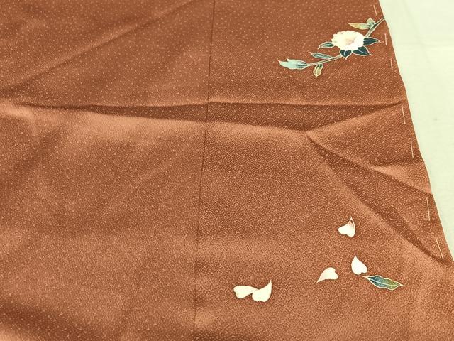 平和屋着物●訪問着 友禅 枝花文 丹後縮緬 上代28万円 仮絵羽 正絹 逸品 未使用 AAAZ0069zg