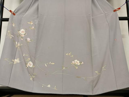 平和屋着物●訪問着　友禅　作家物　枝花文　正絹　逸品　AAAZ0077zg