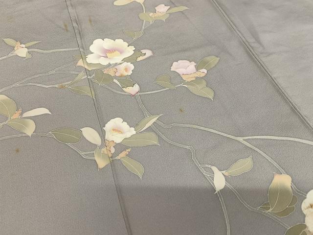 平和屋着物●訪問着　友禅　作家物　枝花文　正絹　逸品　AAAZ0077zg