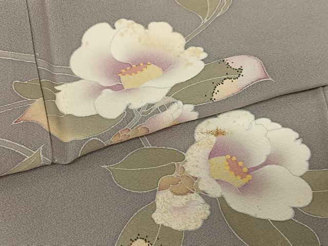平和屋着物●訪問着　友禅　作家物　枝花文　正絹　逸品　AAAZ0077zg