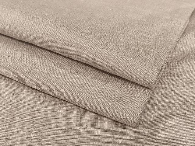 平和屋着物●結城紬 色無地 鴇浅葱色 正絹 逸品 AAAZ0096zg