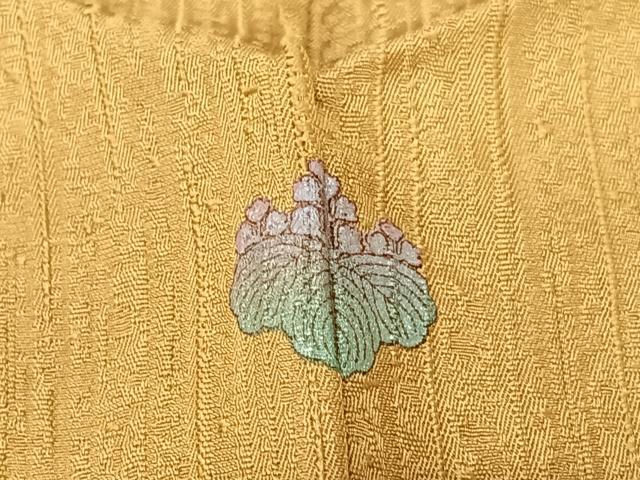 平和屋着物●上質な色無地 縞地紋 芝翫茶色 正絹 逸品 AAAZ0106zg