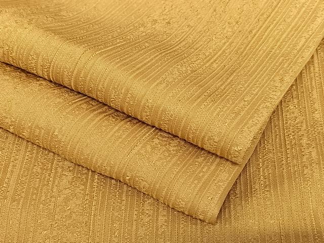 平和屋着物●上質な色無地 縞地紋 芝翫茶色 正絹 逸品 AAAZ0106zg