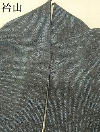 平和屋着物●結城紬 花亀甲文 正絹 逸品 AAAZ0129zg