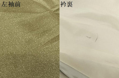 平和屋着物●本場染大島紬 訪問着 霞文 朽葉色 暈し染め 正絹 逸品 AAAZ0151zg