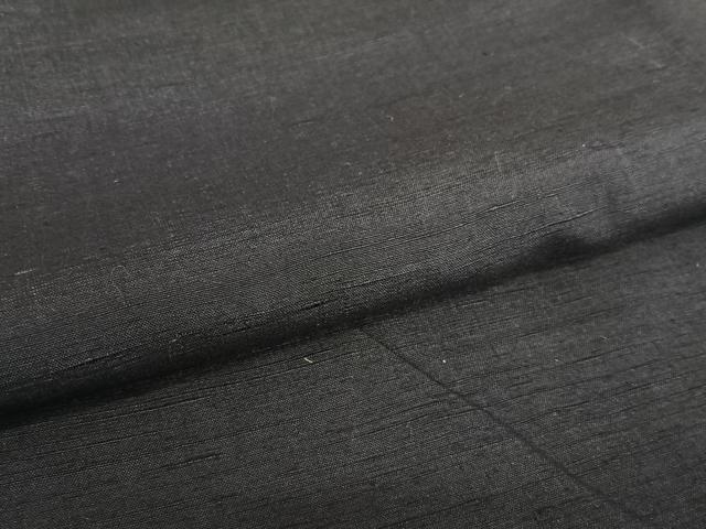 平和屋着物●上質な紬　色無地　黒紅色　正絹　逸品　AAAZ0155zg