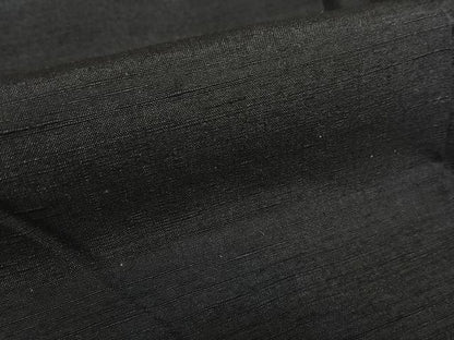 平和屋着物●上質な紬　色無地　黒紅色　正絹　逸品　AAAZ0155zg