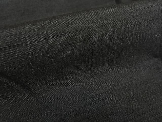 平和屋着物●上質な紬　色無地　黒紅色　正絹　逸品　AAAZ0155zg