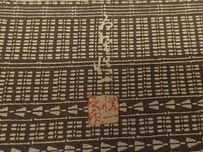 平和屋着物●訪問着 作家物 横段花文 正絹 逸品 AAAZ0206zg