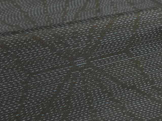 平和屋着物●本場大島紬 麻の葉文様 正絹 逸品 未使用 AAAZ0221zg