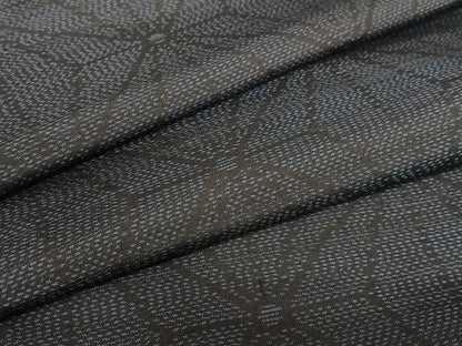 平和屋着物●本場大島紬 麻の葉文様 正絹 逸品 未使用 AAAZ0221zg