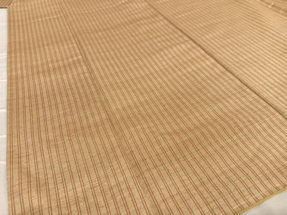 平和屋着物●上質な紬 縞 正絹 逸品 AAAZ0232zg