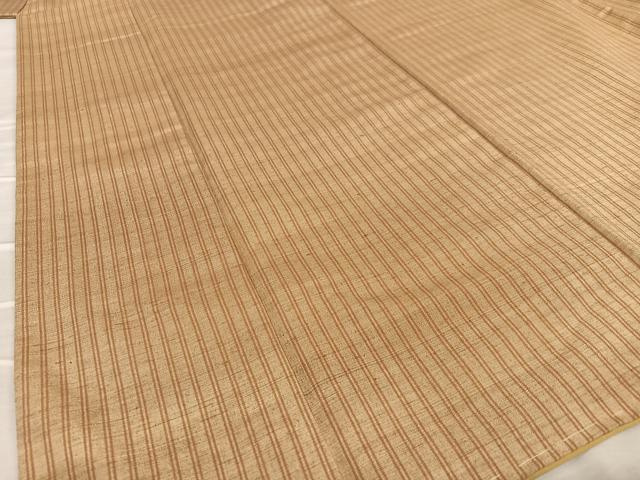 平和屋着物●上質な紬 縞 正絹 逸品 AAAZ0232zg