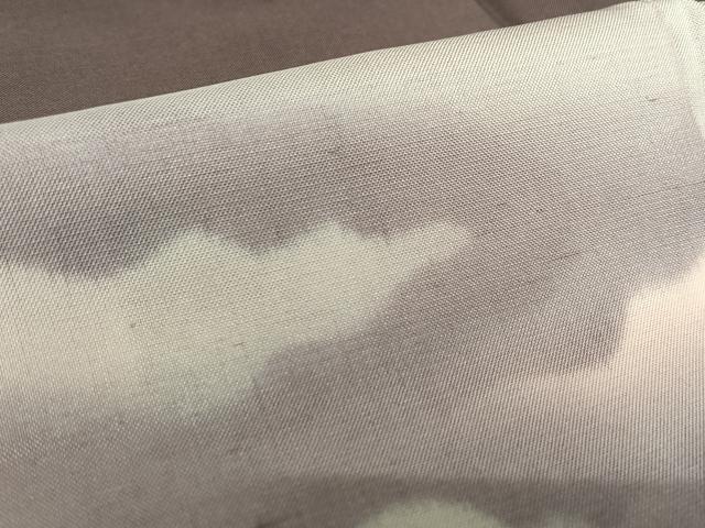 平和屋着物●訪問着 紬地 雲重ね霞文 暈し染め 正絹 逸品 AAAZ0235zg