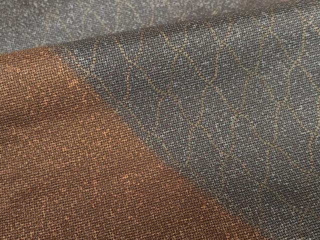 平和屋着物●本場染大島紬 網目文 正絹 逸品 AAAZ0242zg