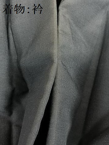 平和屋着物●男性　色紋付　アンサンブル　紬地　色無地　青褐色　正絹　逸品　AAAZ0248zg