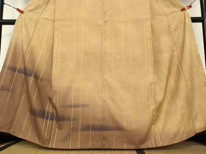 平和屋着物●上質な紬 訪問着 霞文 暈し染め 金彩 やまと誂製 正絹 逸品 AAAZ0262zg