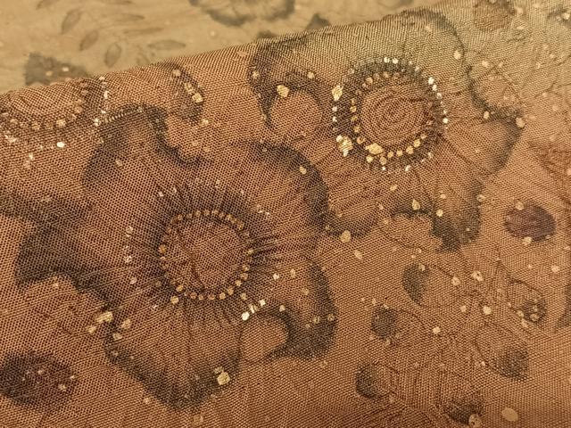 平和屋着物●訪問着 紬地 辻が花 手描き 絞り 暈し染め 正絹 逸品 AAAZ0276zg
