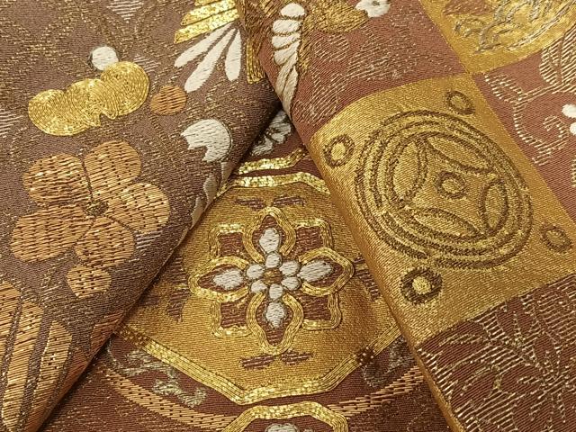平和屋着物●色留訪問着 駒刺繍 寿光織 梅松花文 桐 金彩 正絹 逸品 AAAZ0280zg